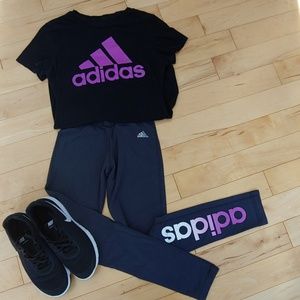 Adidas Leggings and Tee